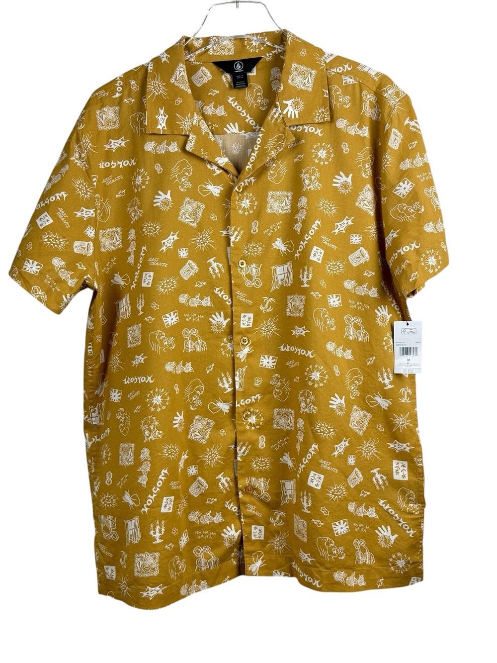 Volcom  Sketchy Button Up Shirt NWT Men’s Size M MSRP $60